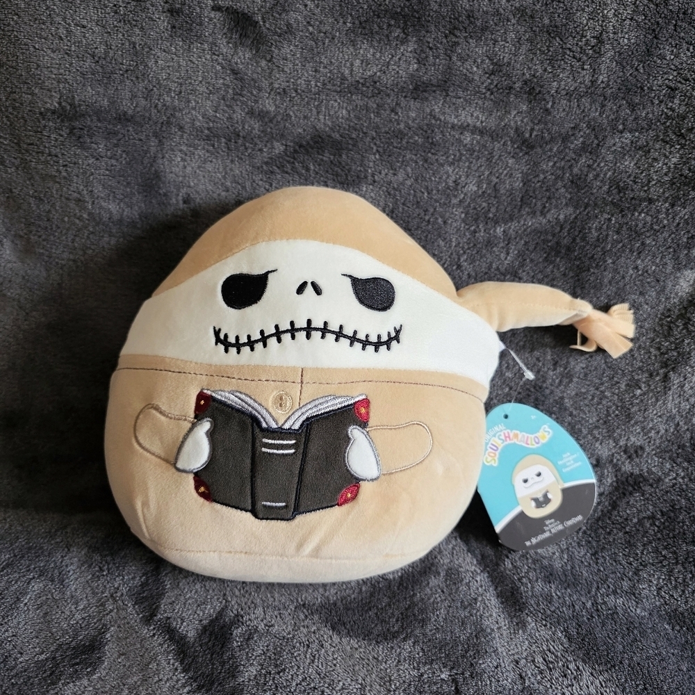 Nwt Squishmallows 8" Nightmare Before Christmas Jack Skellington in Pajama toy